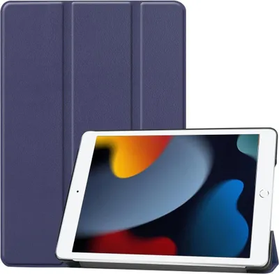 Produktbild von Bizon Case Tab Croc für iPad 9/8/7 10.2 2021/2020/2019, marineblau