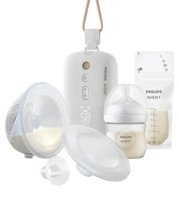 Produktbild von Philips AVENT Hands-free SCF543/11 Elektrische Einzelmilchpumpe, Elektronisch, Weiß
