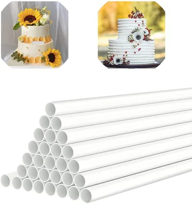 Image de Supports pour gâteaux à plusieurs étages - Réutilisables - 24 pièces - 24 cm de longueur