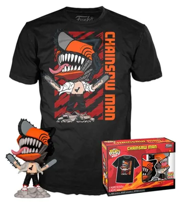 Image de Funko Pop! Chainsaw Man - Leaping Figurine z Serii POP & Tee, Winylowa Figurki