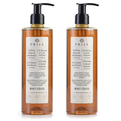 Produktbild von PRIJA flüssiges Shampoo/Duschgel Ginseng 2x380ml