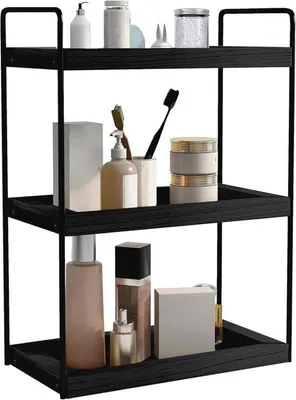 Productafbeelding van 3-laags badkamer organizer - multifunctionele opbergoplossing voor aanrecht en ijdelheid