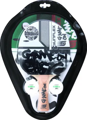Produktbild von Sunflex Tischtennisset Game On - 1 Tischtennisschläger, 2 Kunststoffbälle, 1 Nylon Schlägercover für 1 Schläger; 10250