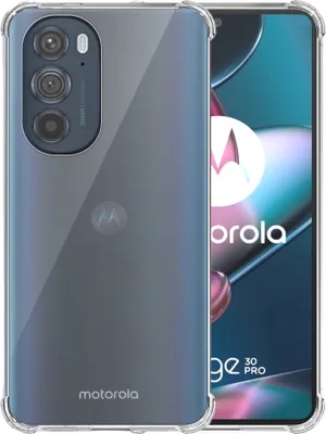 Obrázok produktu pre Puzdro na telefón vhodné pre Motorola Edge 30 Pro Transparent - nárazuvzdorné silikónové puzdro TPU s nárazníkom Transparent - Smartphonica