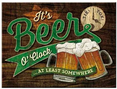 Produktbild von Nostalgic-Art - Magnet 6 x 8 cm - Open Bar - Beer O'Clock
