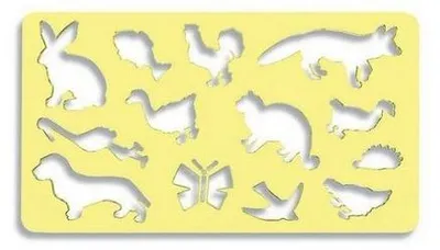 Immagine prodotto di Stencil KOH - Stencil per animali da colorare II- Volpe , 12 cm x 21 cm