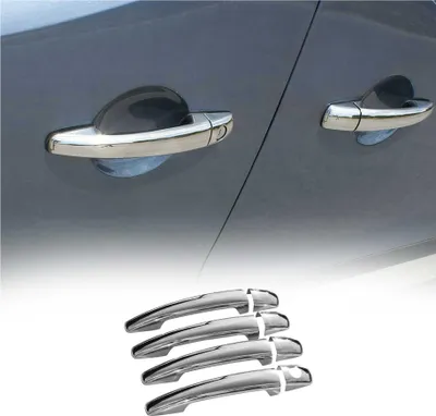 Image de Couverture de poignée de porte pour Citroen C4 2004-2010 en Acier Inox 8Pcs