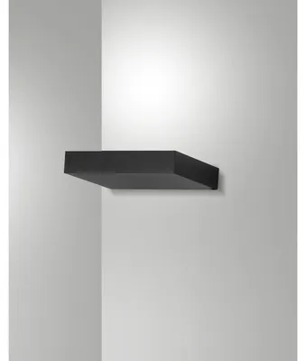 Zdjęcie produktu dla Guia - Aluminiowa lampa ścienna LED Fabas Luce - Zintegrowana dioda LED IP20, czarna - 17 cm