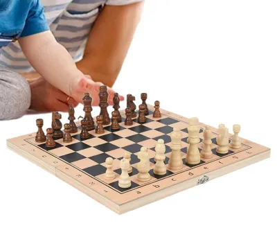 Image de Jeu d'échecs pliable 3-en-1