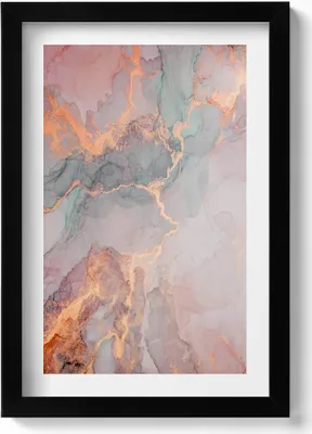 Produktbild von Tekstura marmuru– Wandbild mit Rahmen – Gerahmtes Bild  – Wanddekoration – 20x30 cm – Schwarz