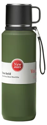 Image de Thermos en acier inoxydable, 1 litre, avec filtre pour boissons froides et chaudes