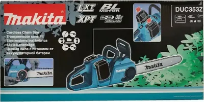 Zdjęcie produktu dla Makita DUC353Z, 35 cm, 20 m/s, 76,2 / 8 mm (3 / 8"), Czarny, Niebieski, 0,2 l, Bateria