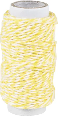 Produktbild von Dekoschnur gelb 1mmx20m Packung mit 4 Stück