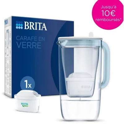 Immagine prodotto di BRITA Glass Filter Jug - Model One Blue - 2.5L Capacity including 1.5L of filtered water - 1 Maxtra Pro All-In-1 Cartridge included