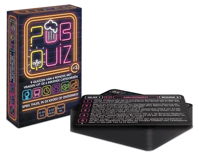 Obrázek produktu pro Hádanky a hry: Kvízová hra "Pubquiz #3" – karetní hra s 198 otázkami