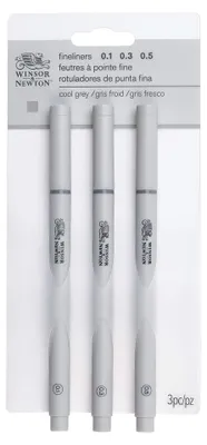 Obrázok produktu pre Technické vložky Winsor & NEWTON, 3ks sivé