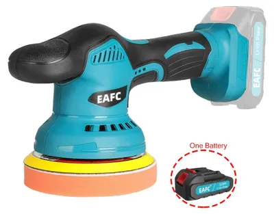 Image de Polisseuse électrique sans fil, 6 vitesses réglables, design ergonomique, alimentée par batterie