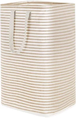 Immagine prodotto di Ibenzoa® Cesto per biancheria pieghevole, impermeabile – 80 L, autoportante, con maniglie lunghe rinforzate, realizzato in poliestere con rivestimento interno in PE, dimensioni 40×30×67 cm