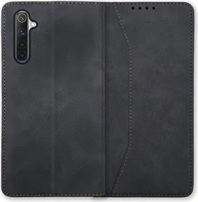 Produktbild von Bookstyle 'Premium' Schutzhülle Klapphülle Schutztasche Etui Cover für Realme 6 / 6S - Schwarz