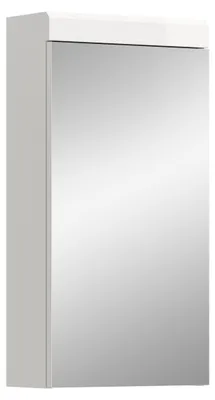 Productafbeelding van Scout spiegelkast (breedte/hoogte/diepte: 40x79x18 cm) in spiegelglas en wit