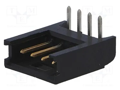 Obrázek produktu pro 1x zásuvka pro propojovací desku MODU MOD II, samčí konektor, 2,54 mm, počet pinů: 4, označení: 280378-2, výrobce: Signteck
