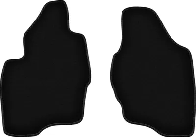 Image de Wielganizator Tapis avant de sol velours sur-mesure pour Mitshubishi Pajero III (1999-2006, tout-terrain) noir, jeu 2 pièces, fixations