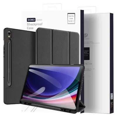 Produktbild von Dux Ducis Domo Samsung Galaxy Tab S9 Fe Hülle Mit Ständer - Schwarz