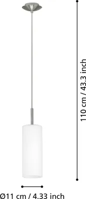 Image de Suspension 1xE27 100 W EGLO TROY 3