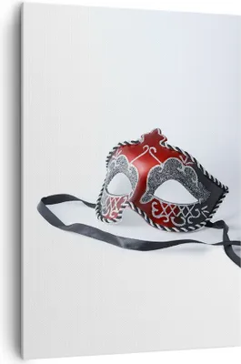 Produktbild von Bild auf Leinwand - Leinwandbild - Einteilig - Venedig Karneval Maske - 70x100cm - Wand Bild - Wanddeko - Wandbilder - Leinwanddruck - Wanddekoration - Leinwand bilder - Wandbild - PA70x100-2380