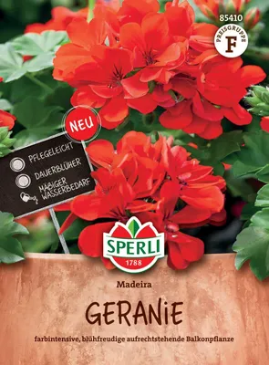 Produktbild von SPERLI Geraniensamen Madeira F1 Pelargonium zonale 7 Pflanzen