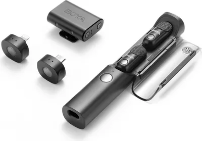 Zdjęcie produktu dla Mikrofon bezprzewodowy Boya Magic-02 USB-C/Lightning/3,5 mm