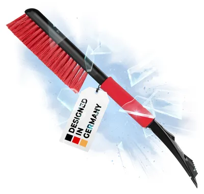 Obrázok produktu pre alca® Škrabka na ľad škrabka na čelné sklo I 8 cm čepeľ z vysoko odolného polystyrénu (HIPS) s mäkkou rukoväťou na účinné čistenie čelného skla v zime