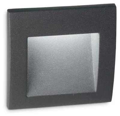 Productafbeelding van Ideal Lux LED inbouwspots voor buiten, model WIRE AP SMALL, antraciet, artikelnummer 255521, 1,5 W, 60 lm, 3000 K, IP65, 9 cm, kleur antraciet