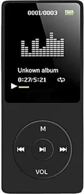 Produktbild von MP3-Musikplayer Tragbarer und benutzerfreundlicher Player, einfach zu bedienen, kinderfreundlicher externer Lautsprecher,  MP3-Player 16 G, schwarz
