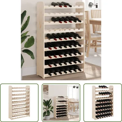 Obrázek produktu pro Stojan na víno The Living Store 72,5x25x111,5 cm z masivního borovicového dřeva