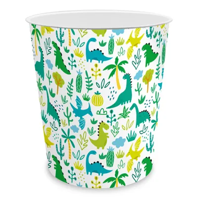 Produktbild von itenga Papierkorb für Kinder - Motiv Dinos - Dinosaurier - ca. 11 Liter
