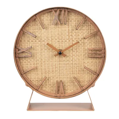 Obrázek produktu pro Stolní hodiny Clayre & Eef 24 cm hnědé MDF