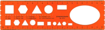 Produktbild von Standardgraph Schablone für Mengenlehre Figuren in mehreren Größen