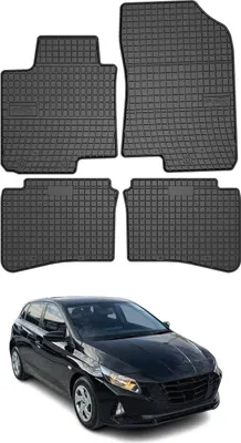 Obrázok produktu pre 2014-2020 Hyundai i20 podlahové rohože gumové čierne 4 ks