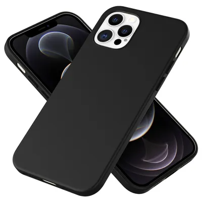 Zdjęcie produktu dla NALIA Miękkie silikonowe etui na telefon komórkowy iPhone 12 Pro Max, miękkie etui ochronne w kolorze czarnym