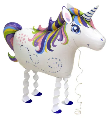 Obrázek produktu pro Folienballon Airwalker Einhorn, ca. 70 x 40 cm