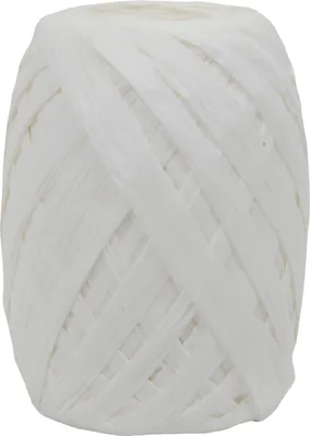 Produktbild von Braun & Company Geschenkband Raffia Ei weiß 30 m