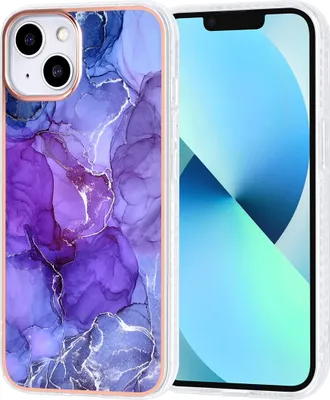 Image de UNIQ Accessory iPhone 13 & 14 TPU Back Cover - Marble Purple