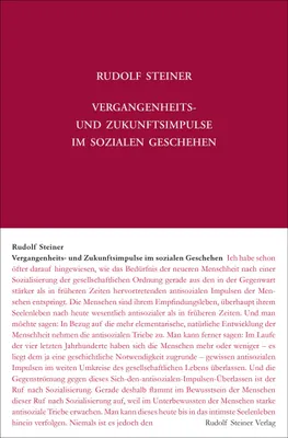 Immagine prodotto di Vergangenheits- und Zukunftsimpulse im sozialen Geschehen