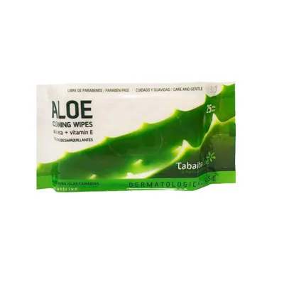 Image de Lingettes exfoliantes et hydratantes à l'aloe vera, 25 pièces