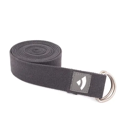 Produktbild von Yogagurt mit D-Ring ASANA BELT 2,5m, Metall anthrazit