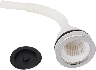 Produktbild von Waschabfluss für die Badewanne - Haarabflussfilter - Biegsame Höhe mit 70 cm Schlauch