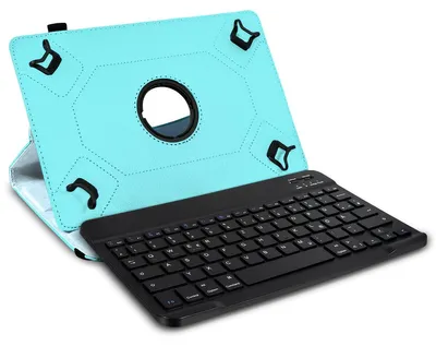 Produktbild von Schutz Hülle 10 10.1 10.2 10.3 10.4 10.5 Zoll Tasche Bluetooth Tastatur QWERTZ