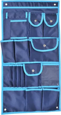 Produktbild von 17 Fächern Hängetasche – Stoffregal – L74 cm, B39 cm Hängeaufbewahrung Kinderzimmer, Hängeorganizer, Schrankorganizer