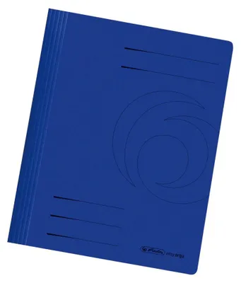 Obrázok produktu pre Herlitz, priečinok A4, kartónový, zložený, tmavomodrej farby, 25 kusov